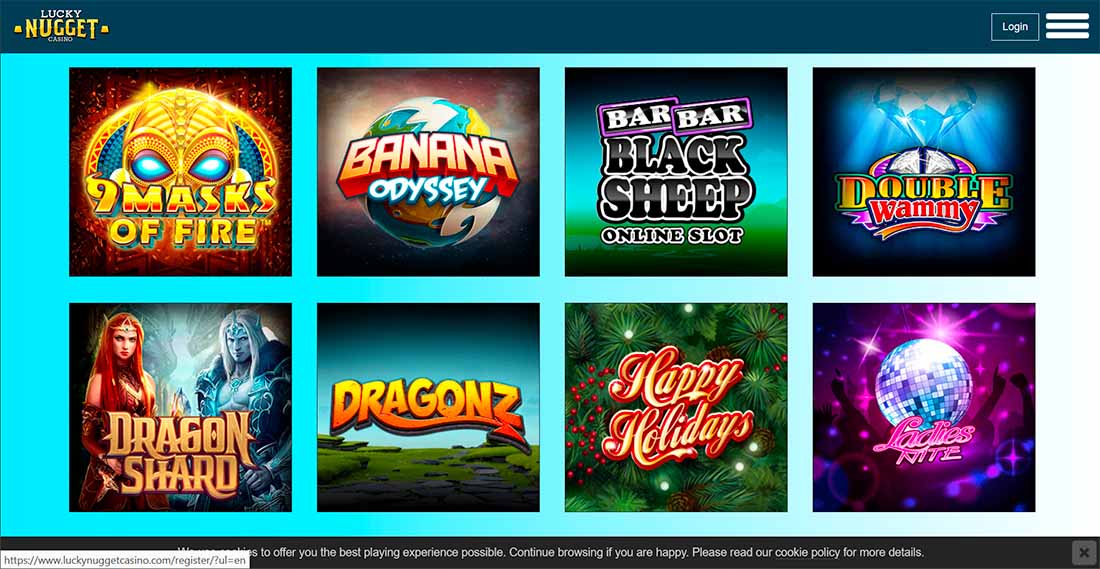 lucky nugget casino games