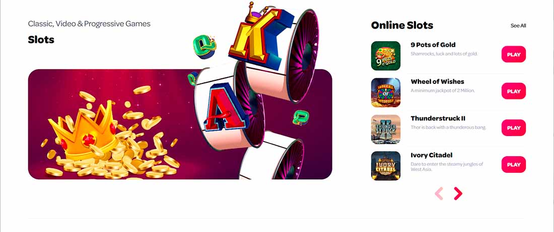 spin casino games