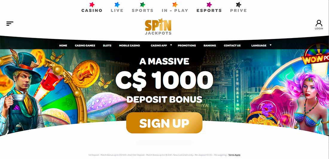 spin casino welcome bonus